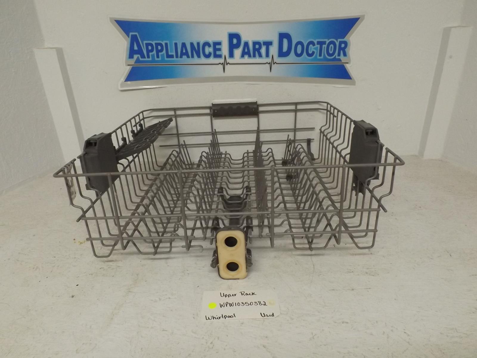 Whirlpool Dishwasher WPW10350382 Upper Dish Rack Used
