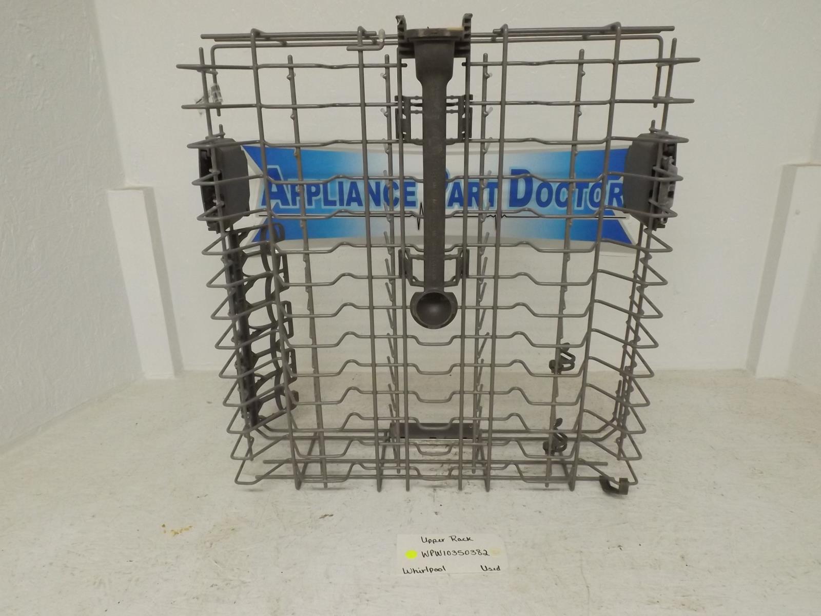 Whirlpool Dishwasher WPW10350382 Upper Dish Rack Used