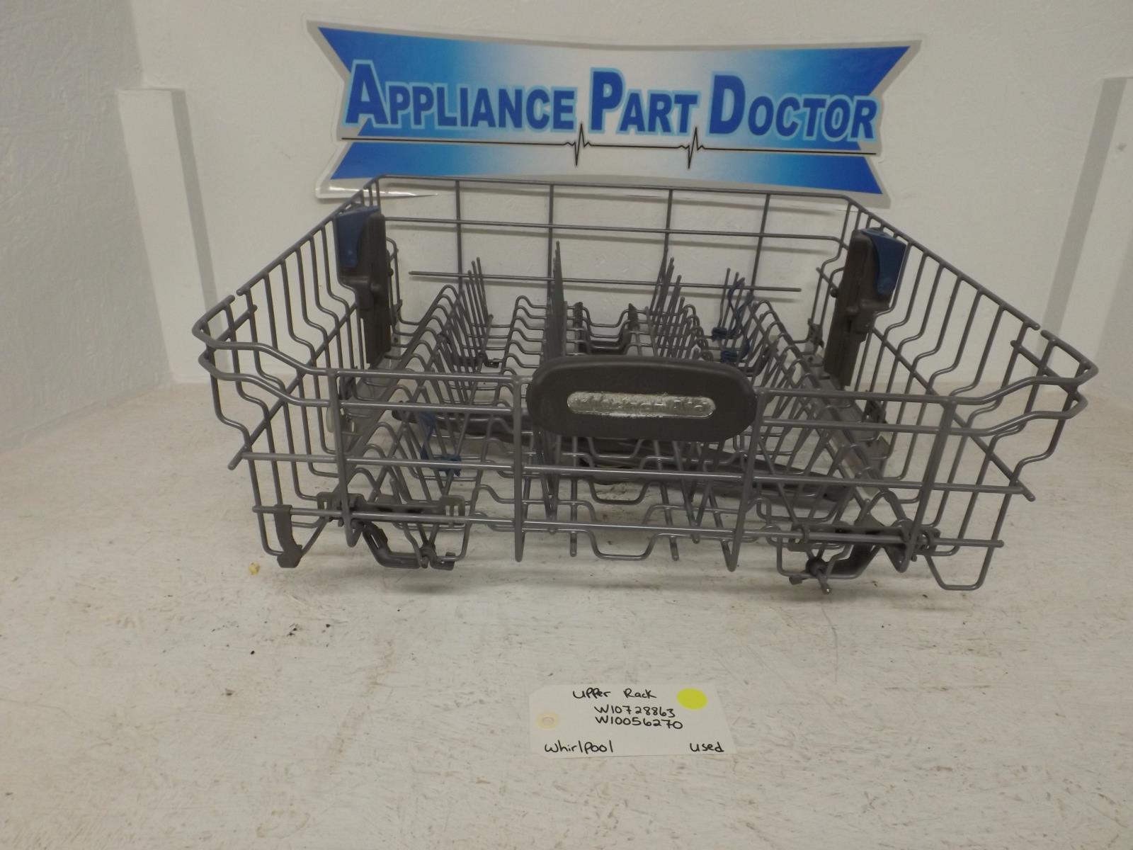 Whirlpool Dishwasher W10728863  W10056270 Upper Rack Used