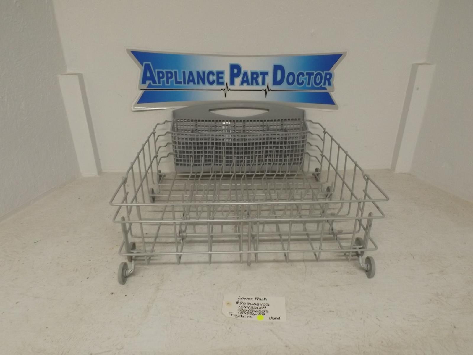 Frigidaire Dishwasher 808602402  154432604  5304506523 154556102 Lower Rack Used