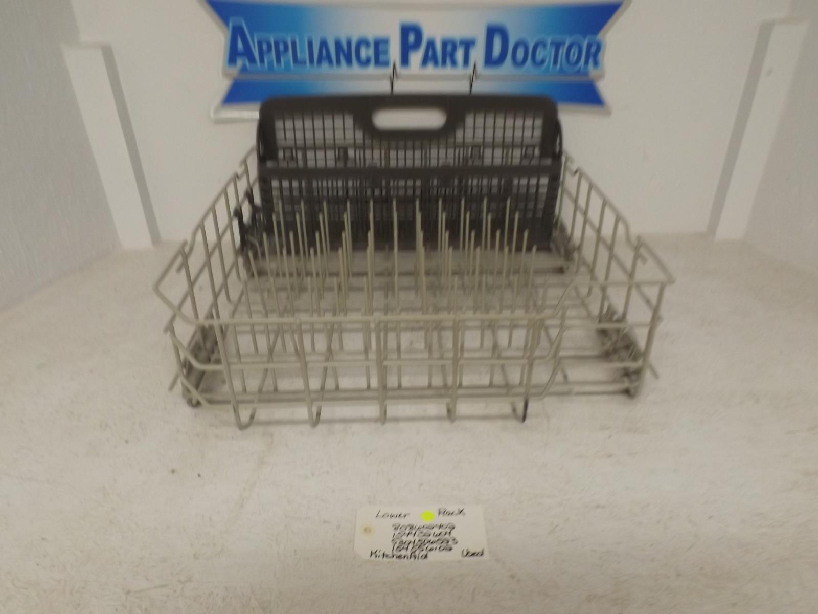 KitchenAid Dishwasher 808602402 154432604 5304506523 154556102 Lower Rack Used
