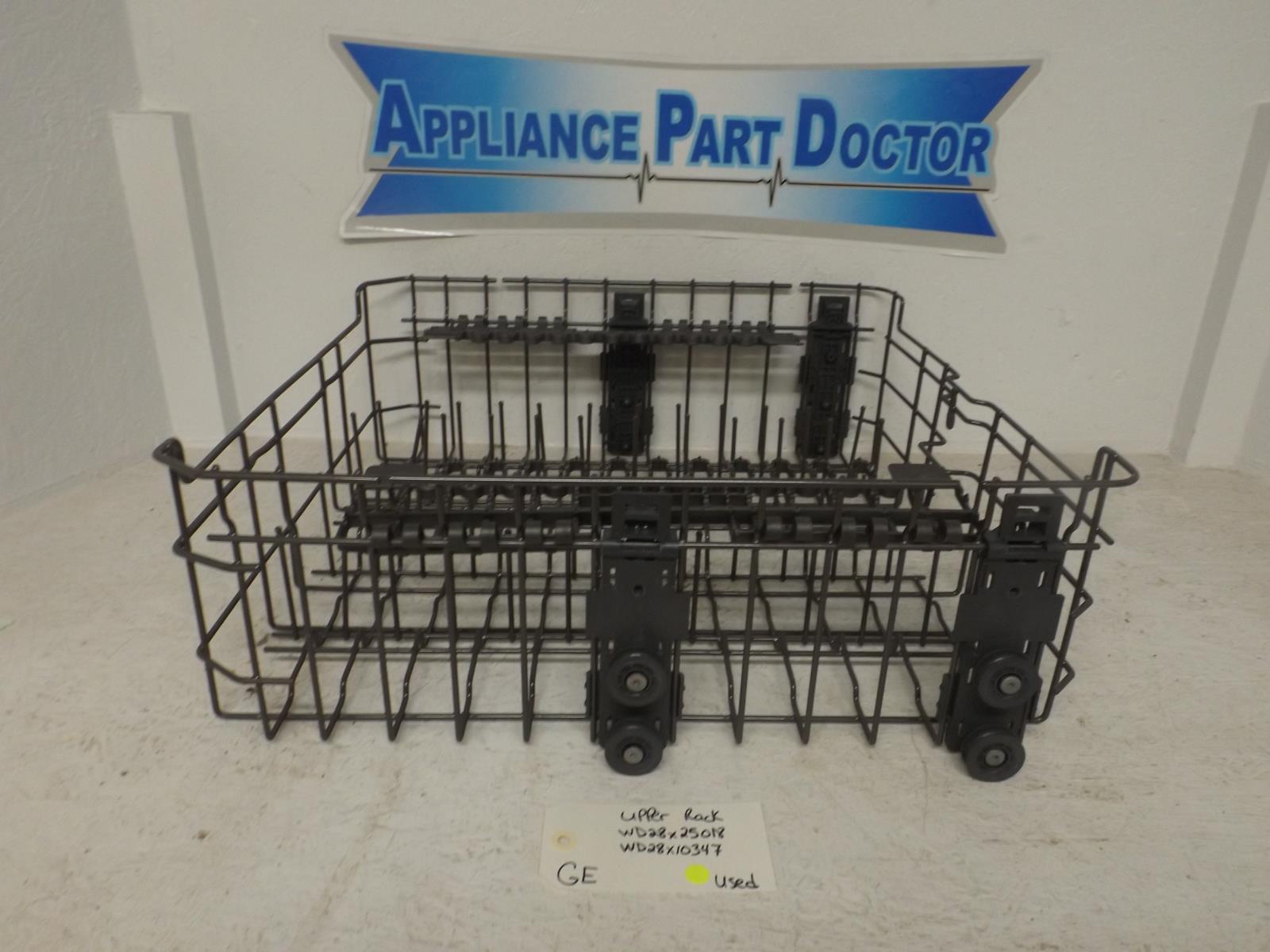 GE Dishwasher WD28X25018  WD28X10347 Upper Rack Used