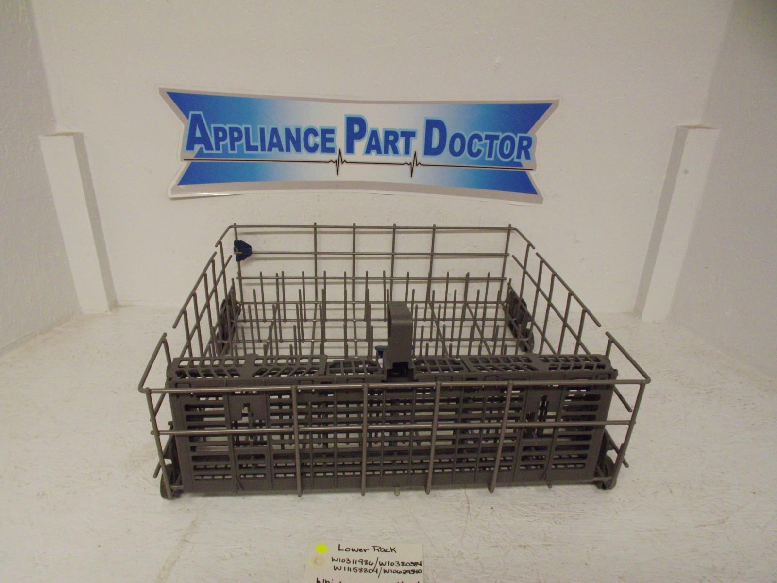 Whirlpool Dishwasher W10311986  W10380384  W11158804  W10629540 Lower Rack Used