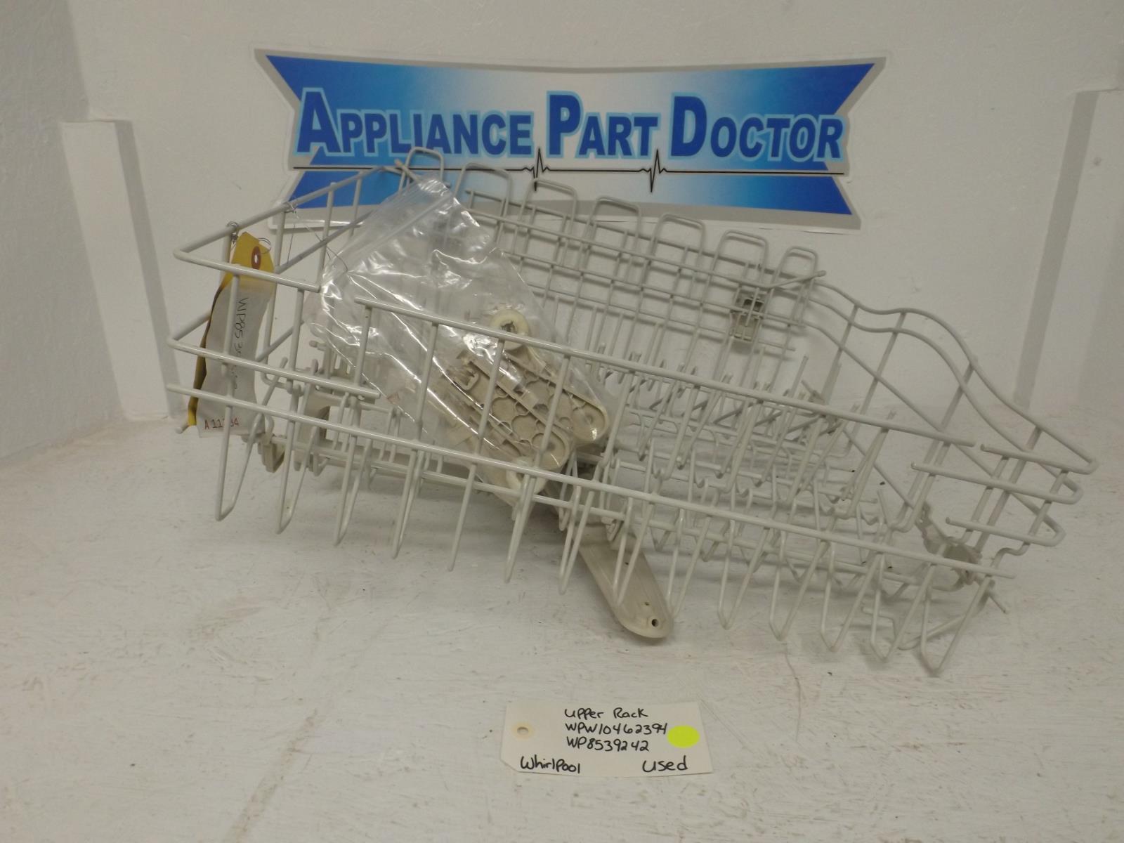 Whirlpool Dishwasher WPW10462394  WP8539242 Upper Rack Used