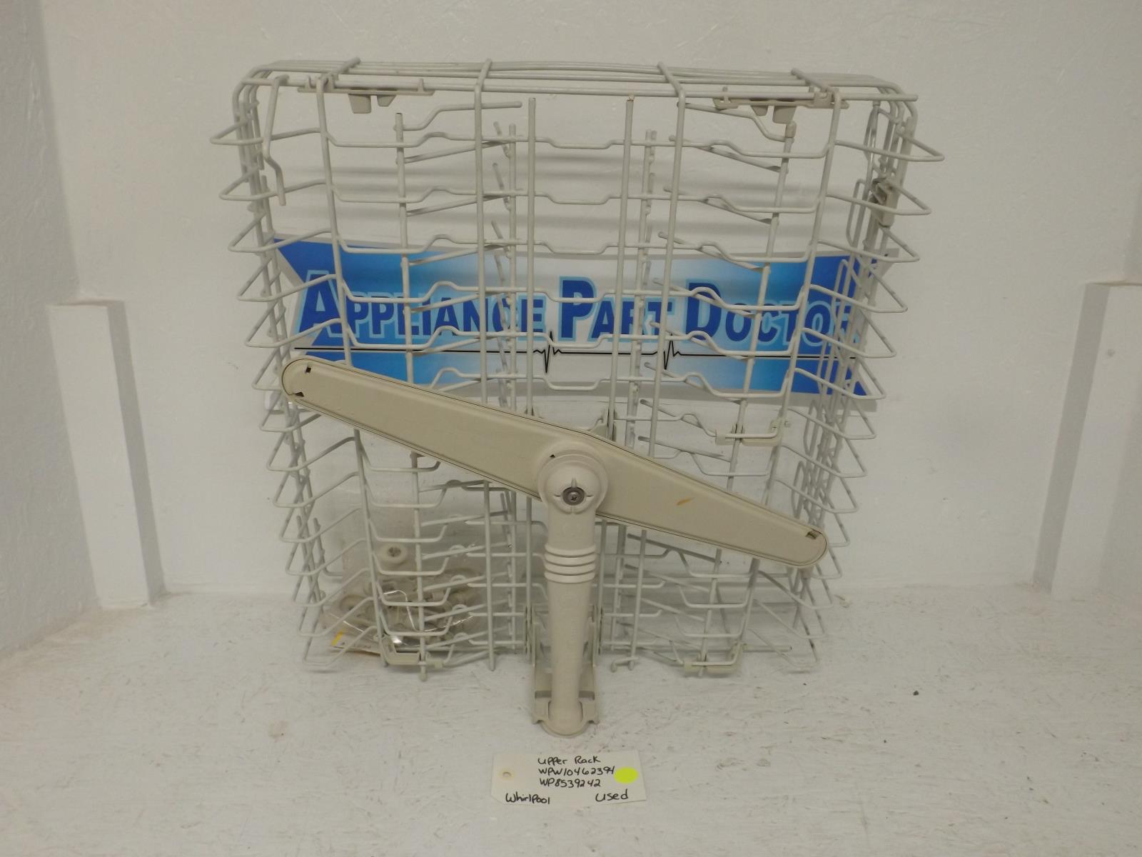 Whirlpool Dishwasher WPW10462394  WP8539242 Upper Rack Used