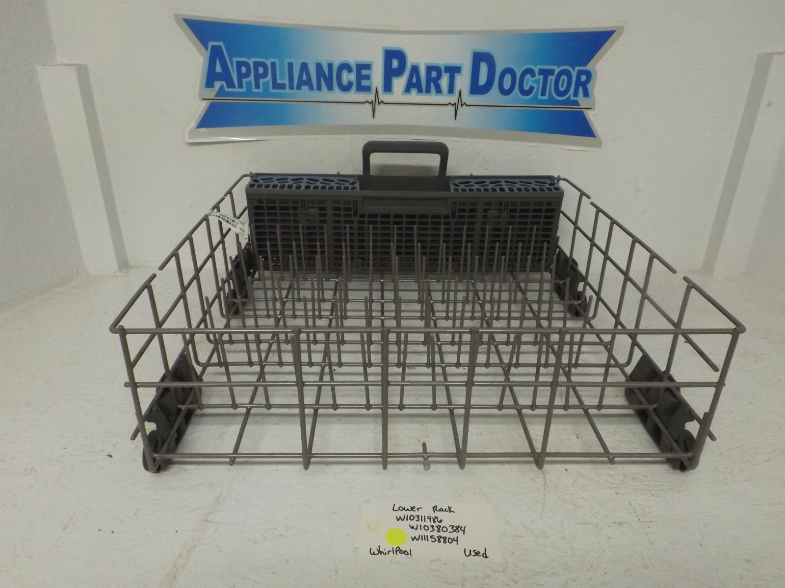 Whirlpool Dishwasher W10311986  W10380384  W11158804 Lower Rack Used