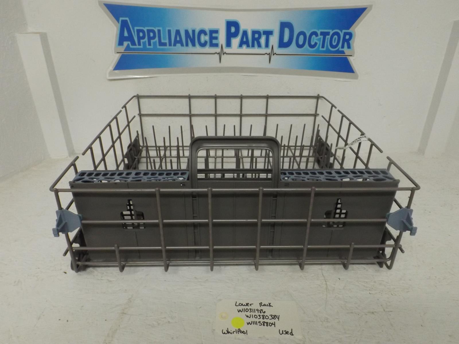 Whirlpool Dishwasher W10311986  W10380384  W11158804 Lower Rack Used