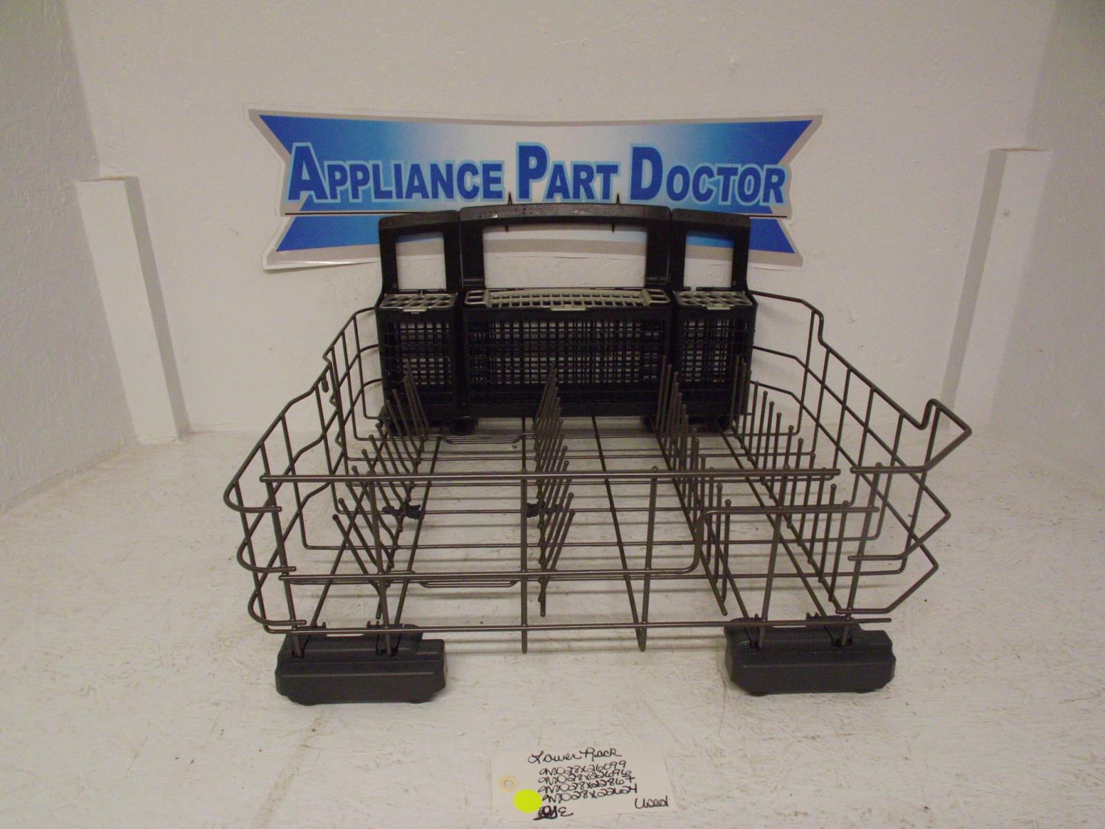 GE Dishwasher WD28X6099  WD28X22696  WD28X867  WD28X22624 Lower Rack Used