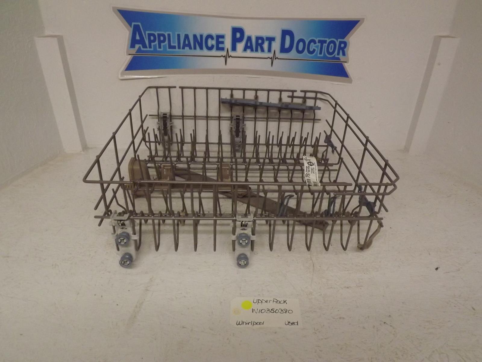 Whirlpool Dishwasher W10350380 Upper Rack Used