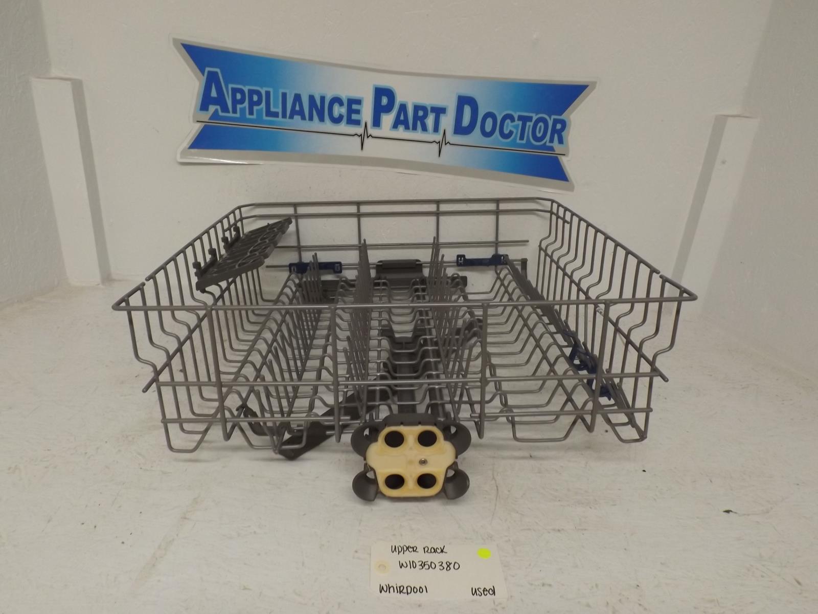 Whirlpool Dishwasher W10350380 Upper Rack Used