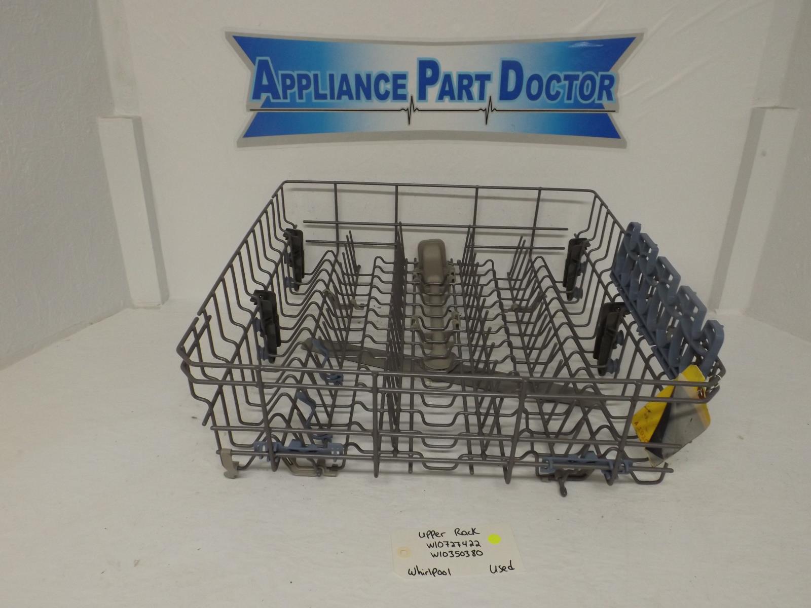Whirlpool Dishwasher W10727422  W10350380 Upper Rack Used