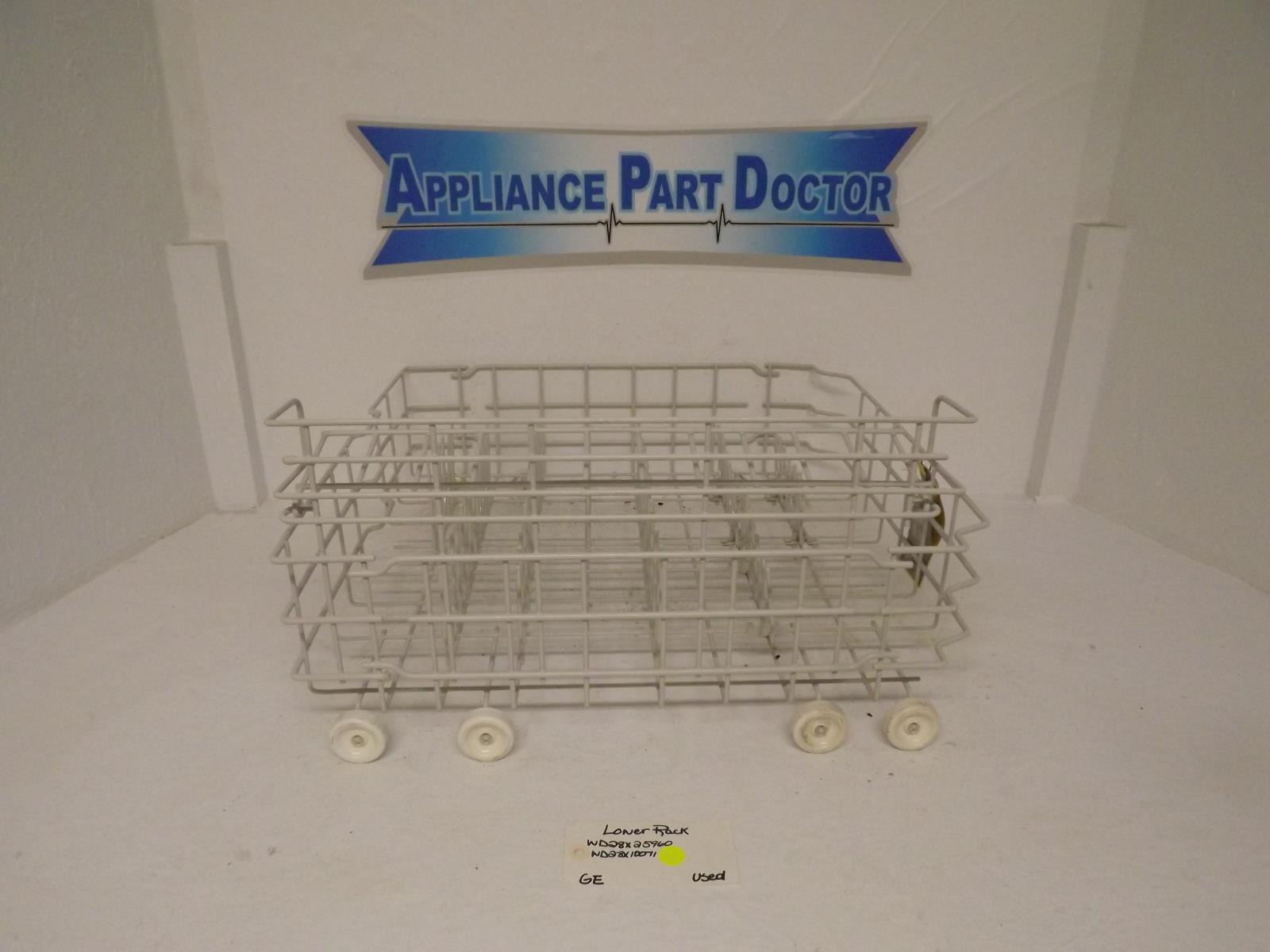 GE Dishwasher WD28X25960  WD28X10071 Lower Rack Used