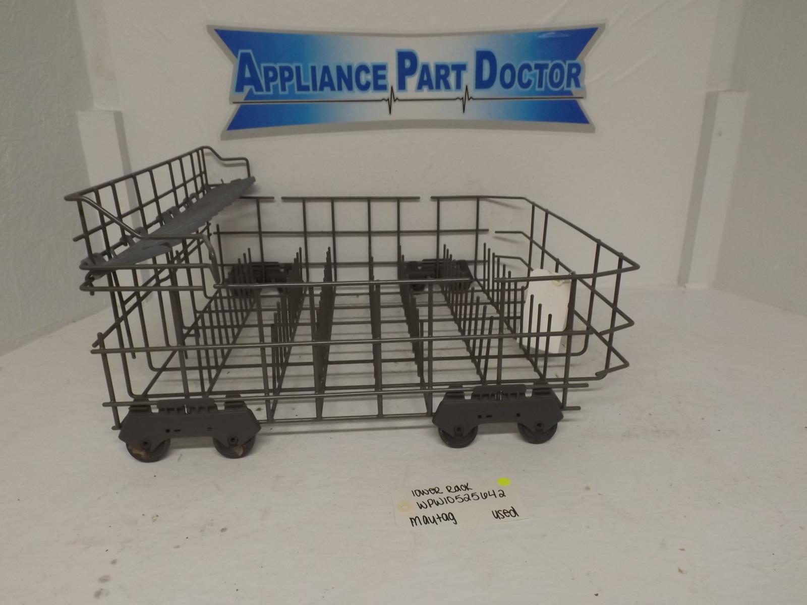 Maytag Dishwasher WPW10525642 Lower Rack Used