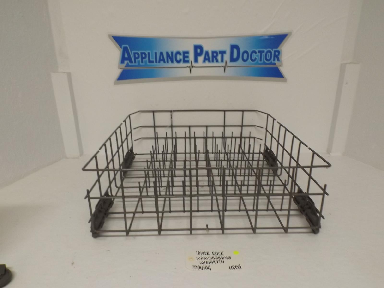 Maytag Dishwasher WPW10525642  W10199774 Lower Rack Used