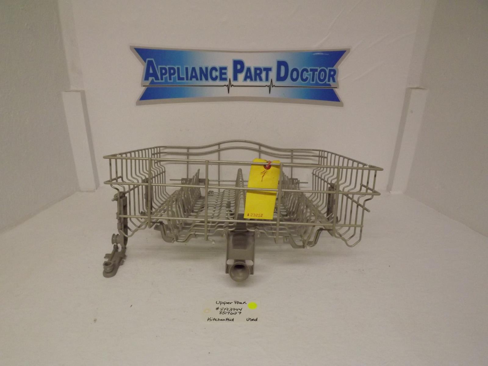 KitchenAid Dishwasher 8193944  8519627 Upper Rack Used