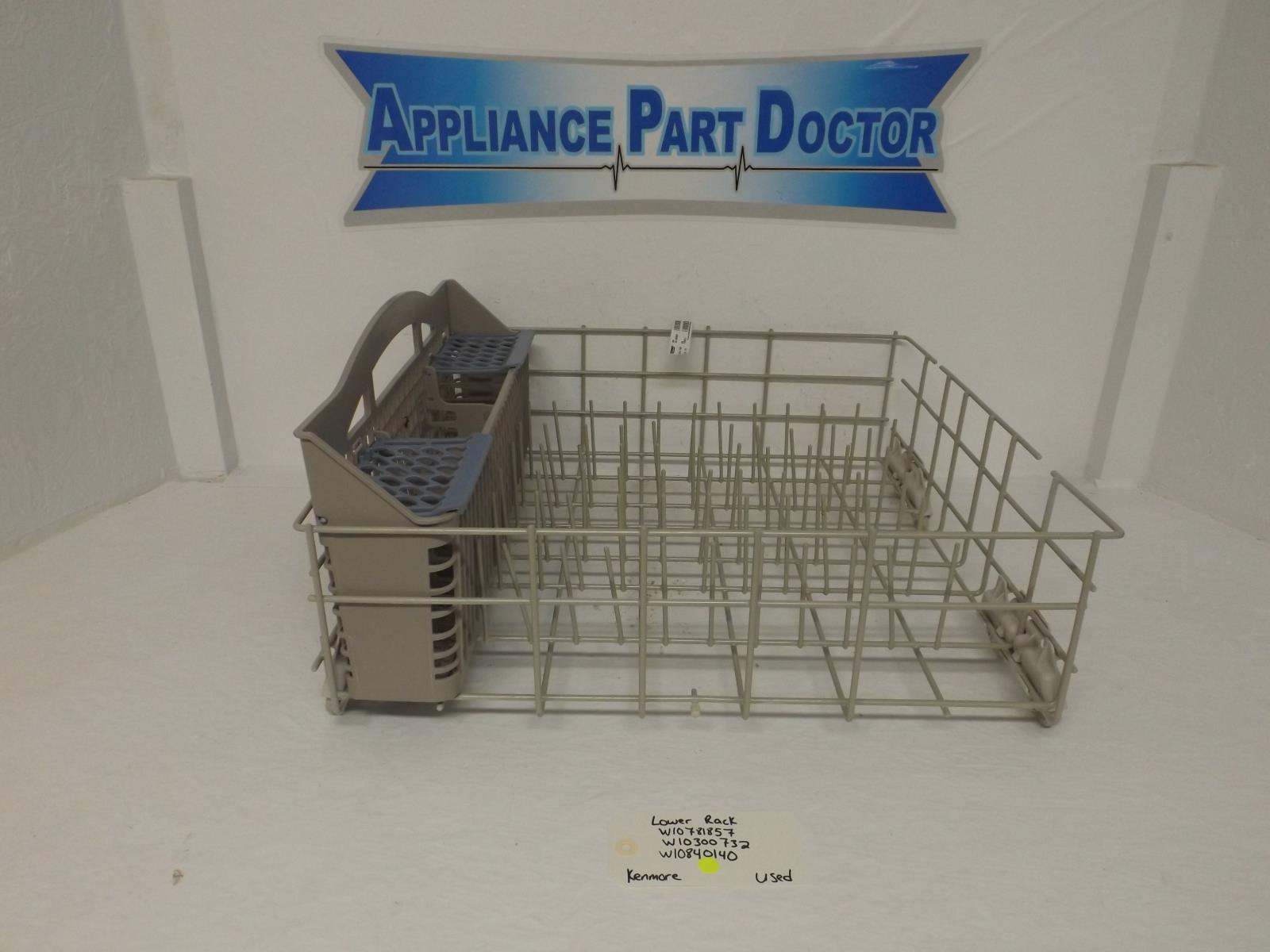 Kenmore Dishwasher W10781857  W10300732  W10840140 Lower Rack Used
