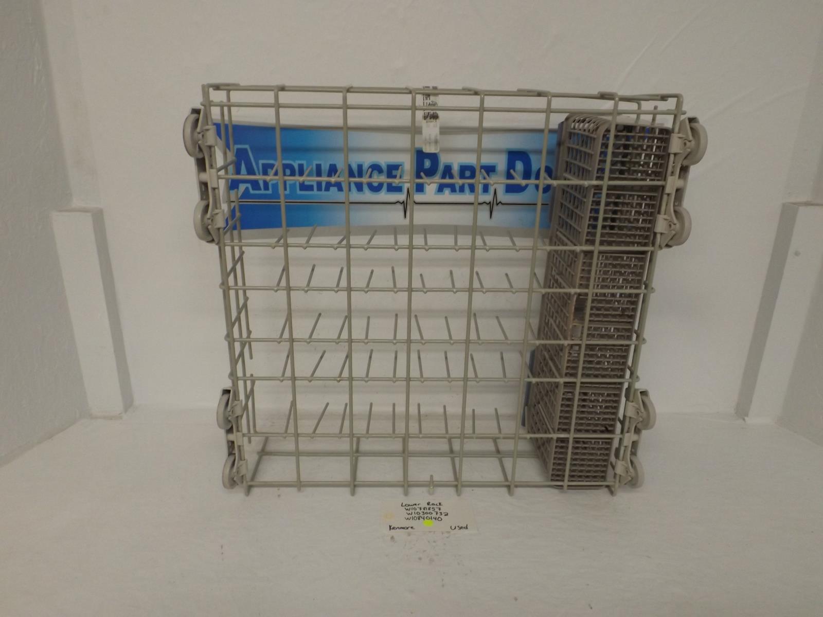 Kenmore Dishwasher W10781857  W10300732  W10840140 Lower Rack Used