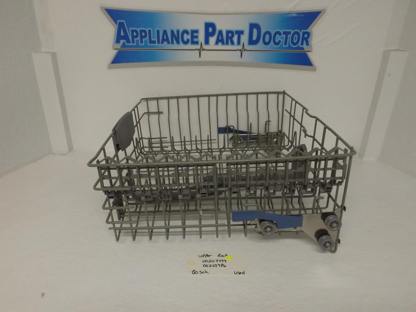 Bosch Dishwasher 00207799  00203986 Upper Rack Used