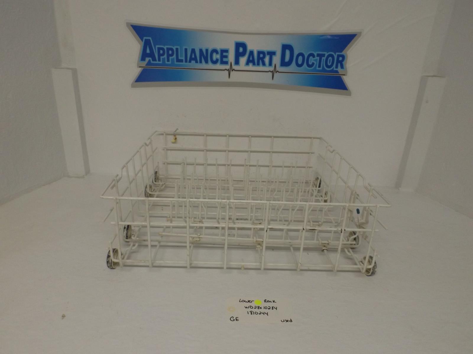 GE Lower Dishwasher WD28X10284  1810244 Lower Rack Used