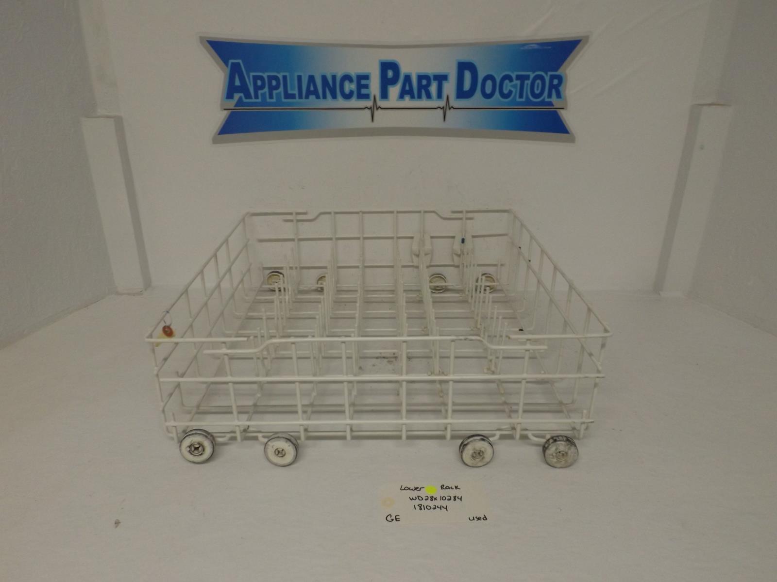 GE Lower Dishwasher WD28X10284  1810244 Lower Rack Used