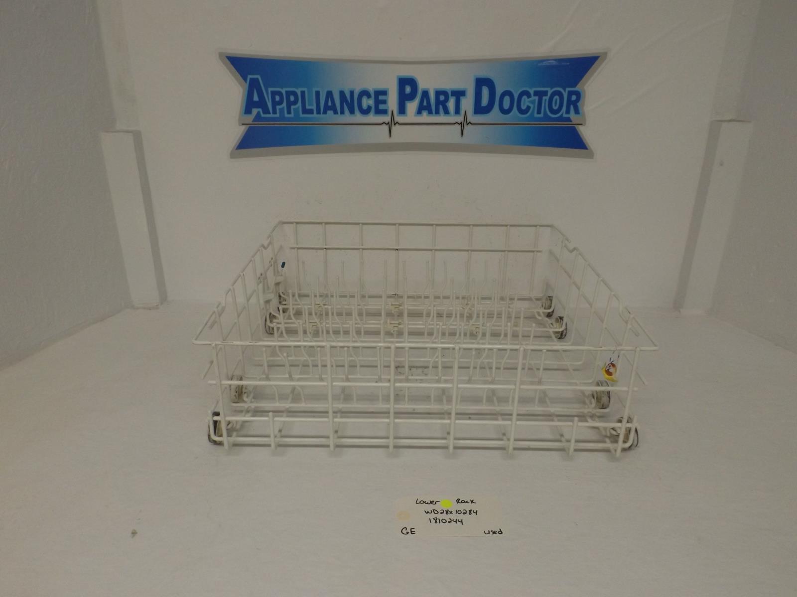 GE Lower Dishwasher WD28X10284  1810244 Lower Rack Used