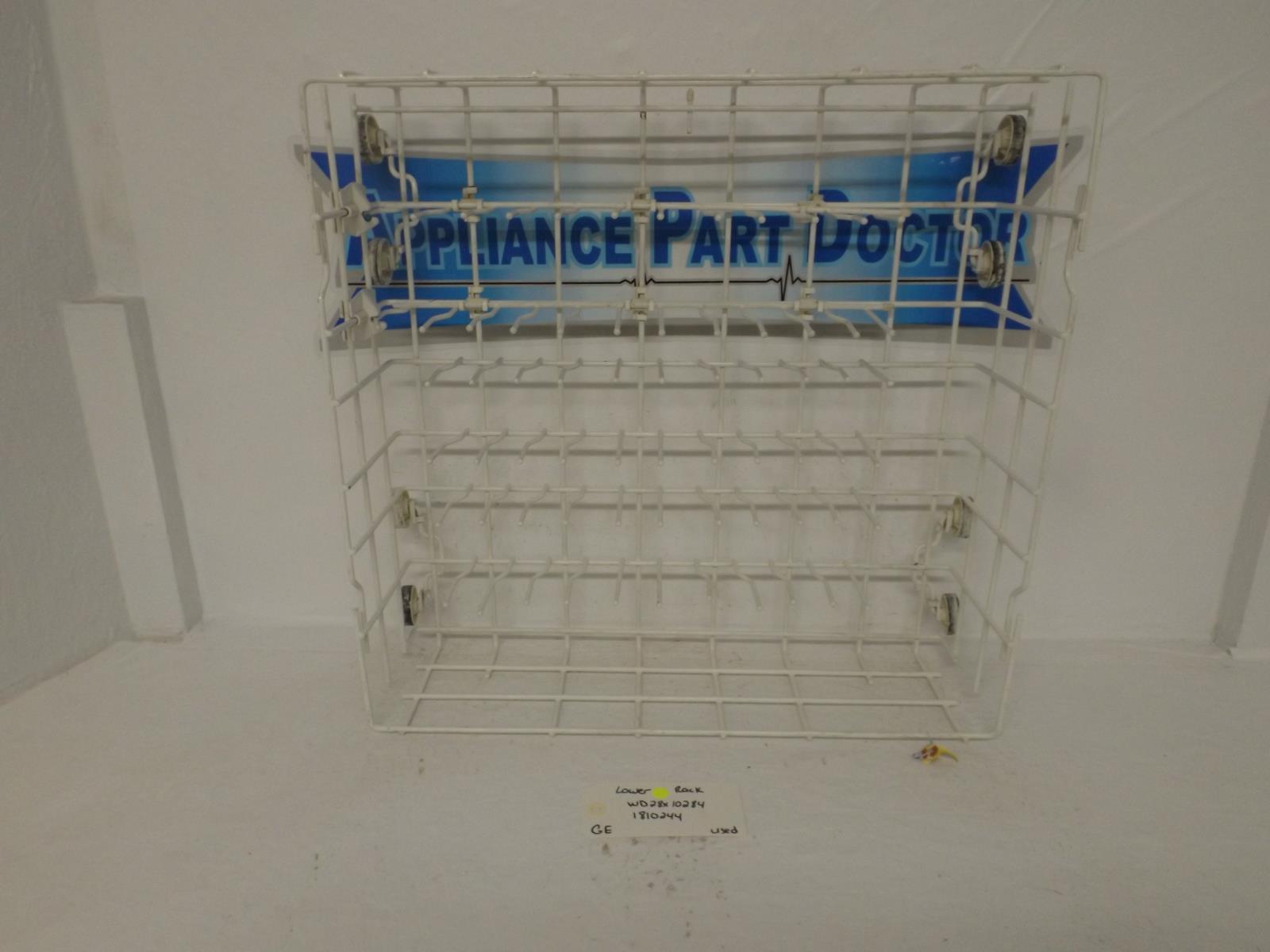 GE Lower Dishwasher WD28X10284  1810244 Lower Rack Used
