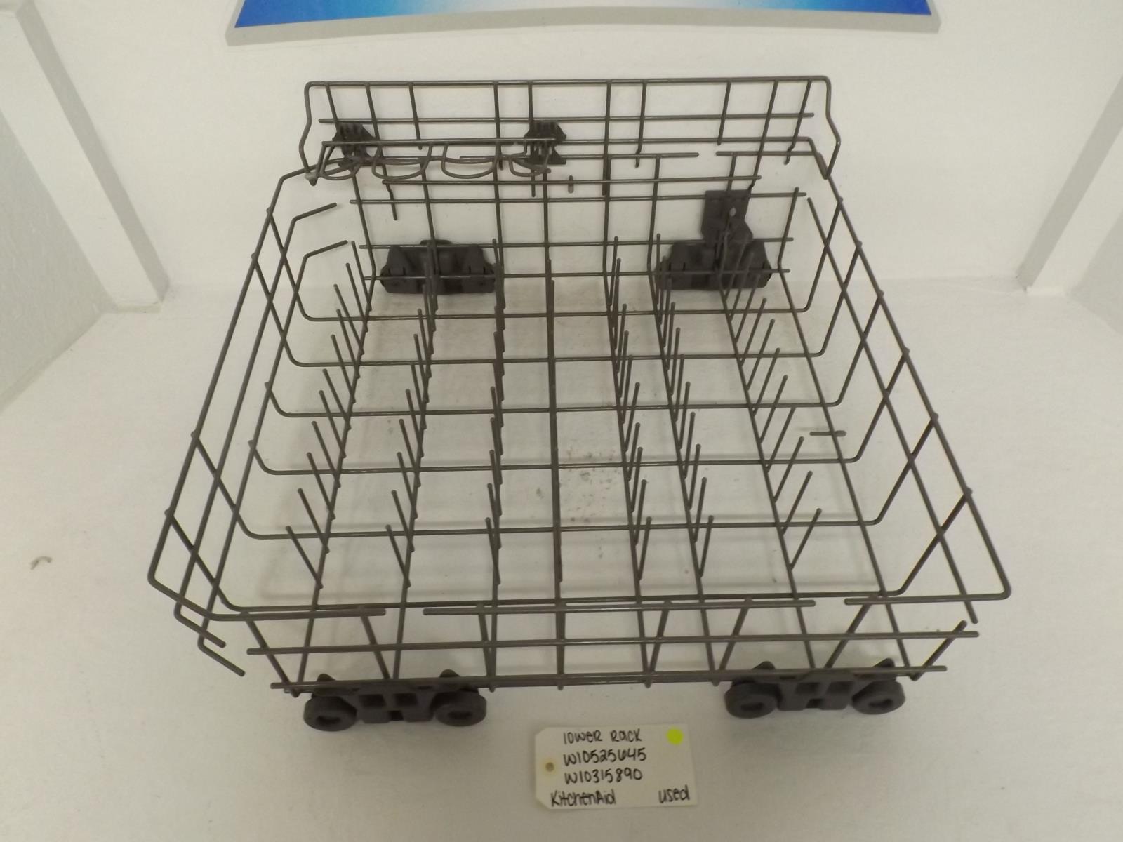 KitchenAid Dishwasher W10525645  W10315890 Lower Rack Used