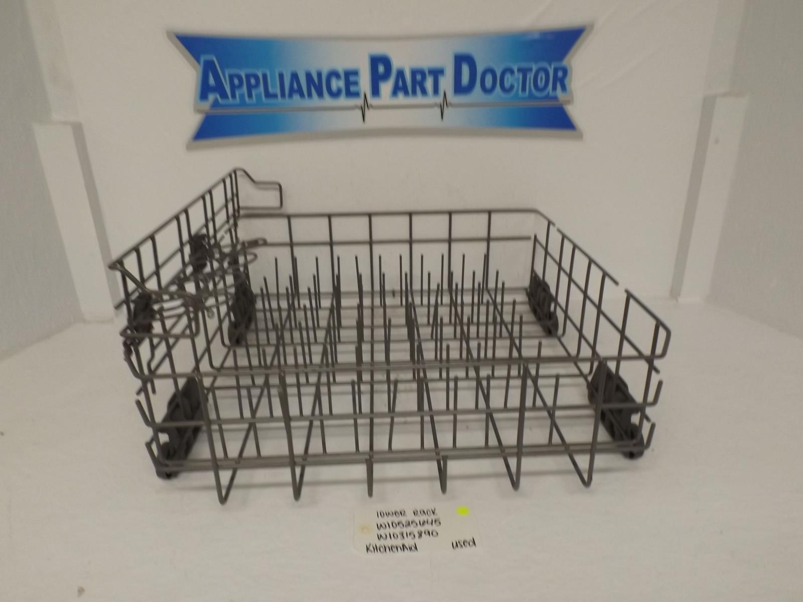 KitchenAid Dishwasher W10525645  W10315890 Lower Rack Used