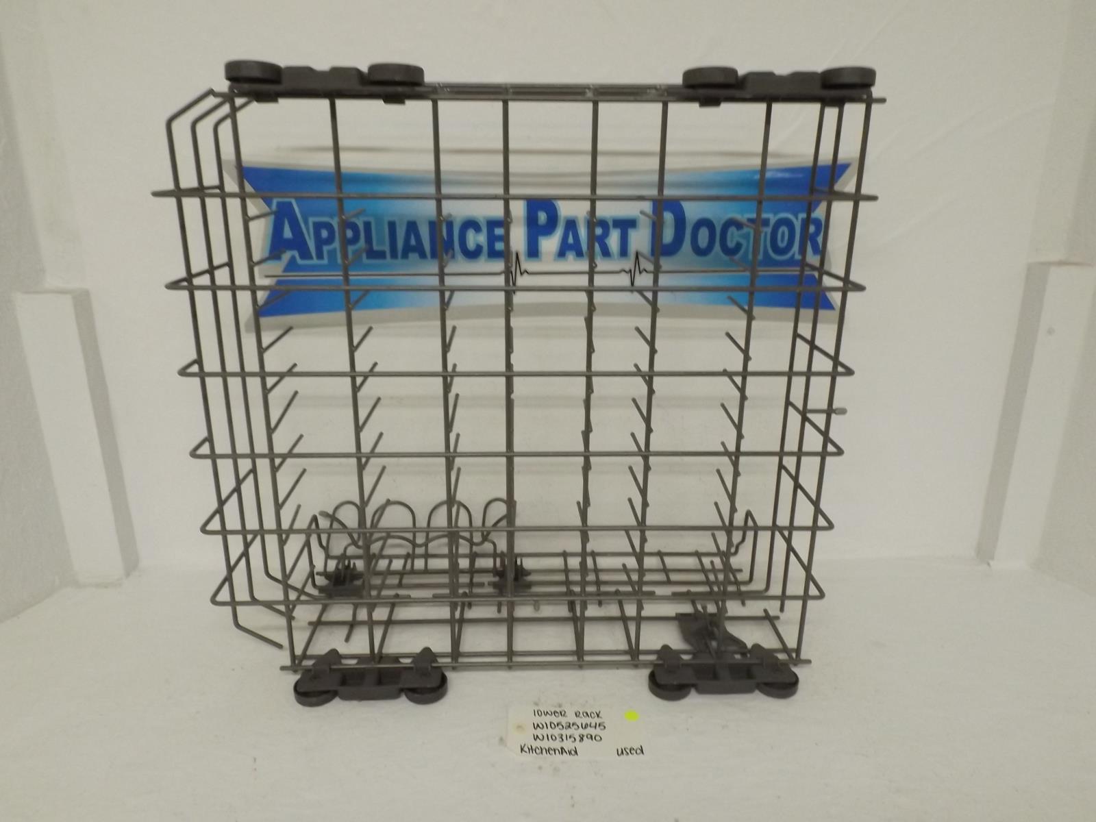 KitchenAid Dishwasher W10525645  W10315890 Lower Rack Used