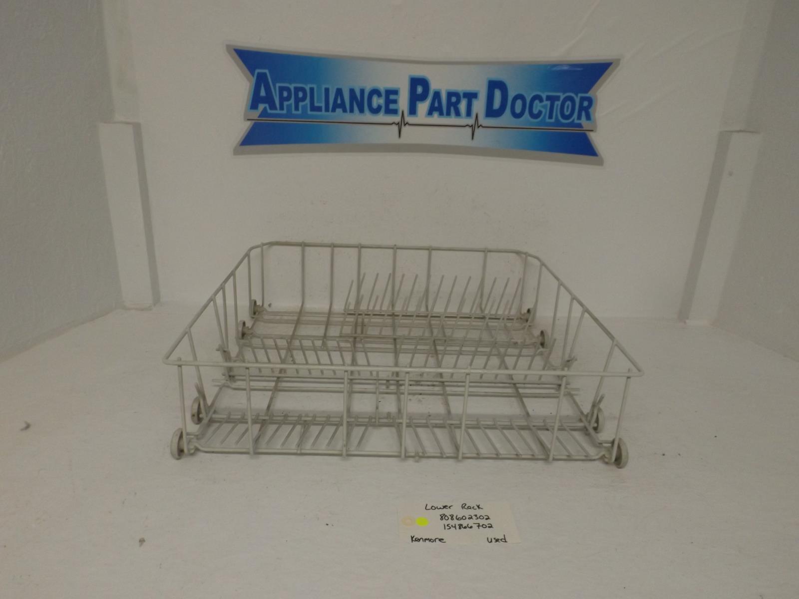 Kenmore Dishwasher 808602302  154866702 Lower Rack Used