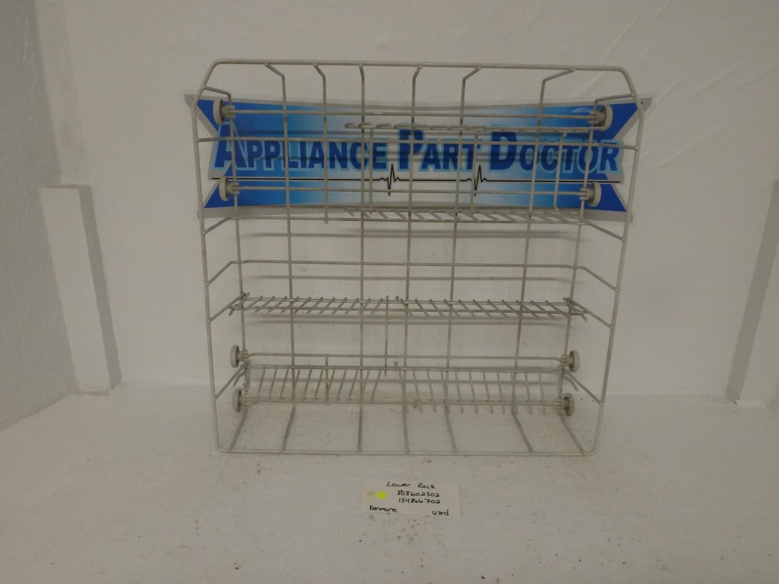 Kenmore Dishwasher 808602302  154866702 Lower Rack Used