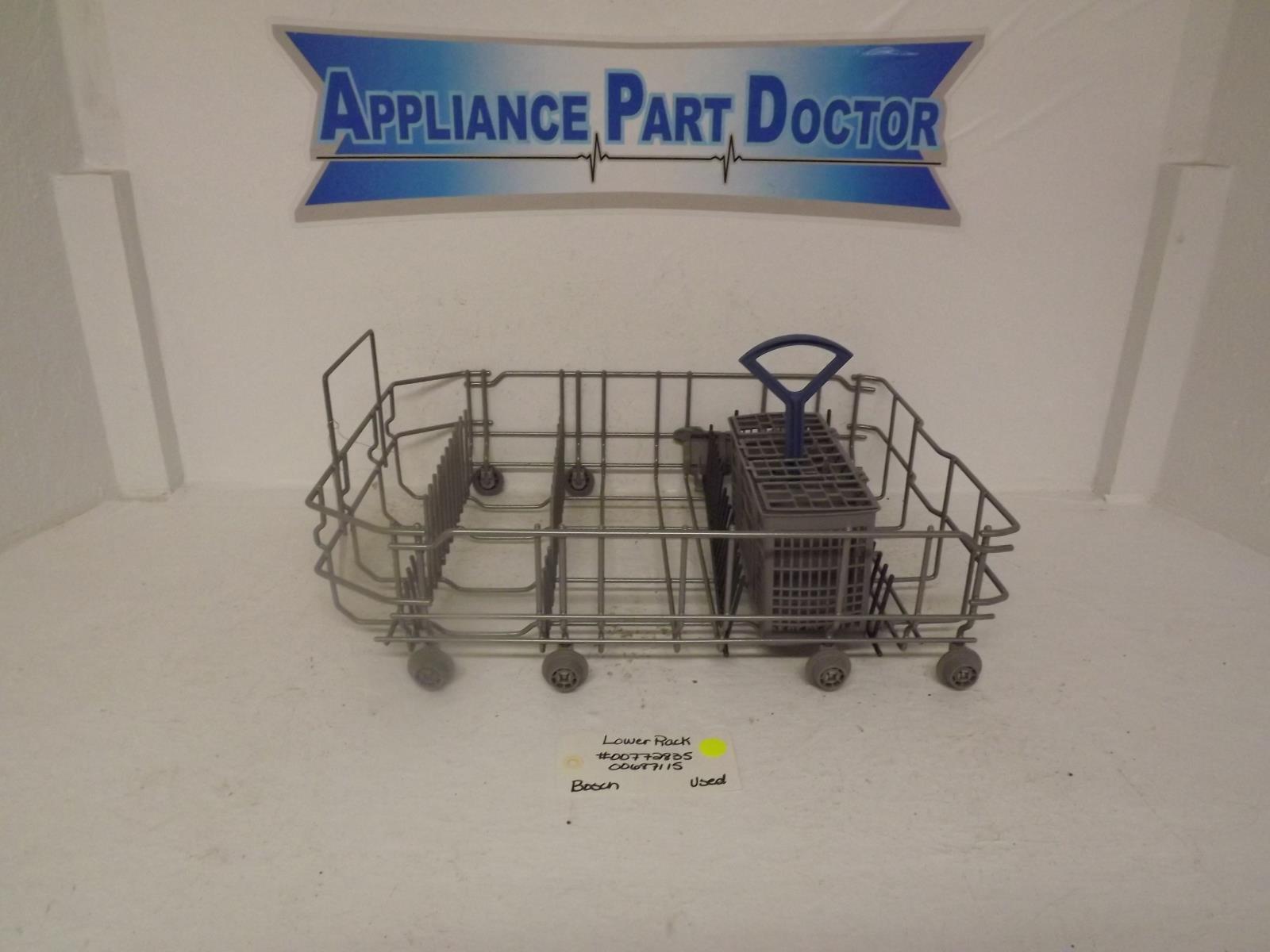 Bosch Dishwasher 0072835  00687115 00481957 Lower Rack Used