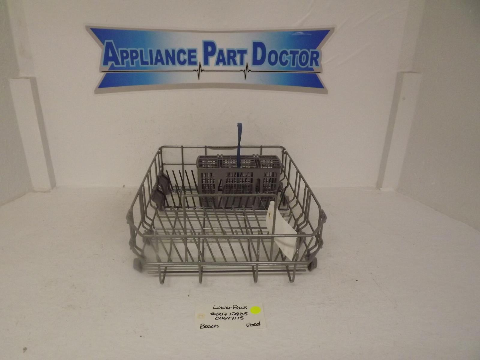 Bosch Dishwasher 0072835  00687115 00481957 Lower Rack Used