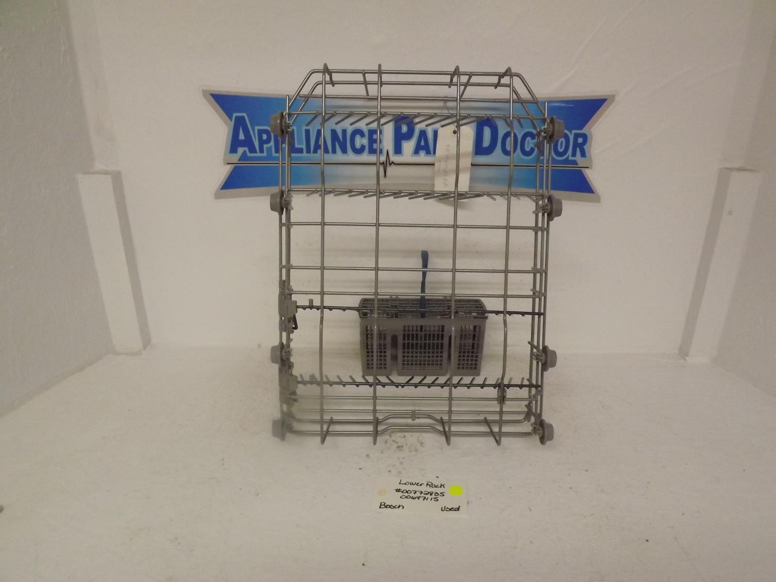 Bosch Dishwasher 0072835  00687115 00481957 Lower Rack Used