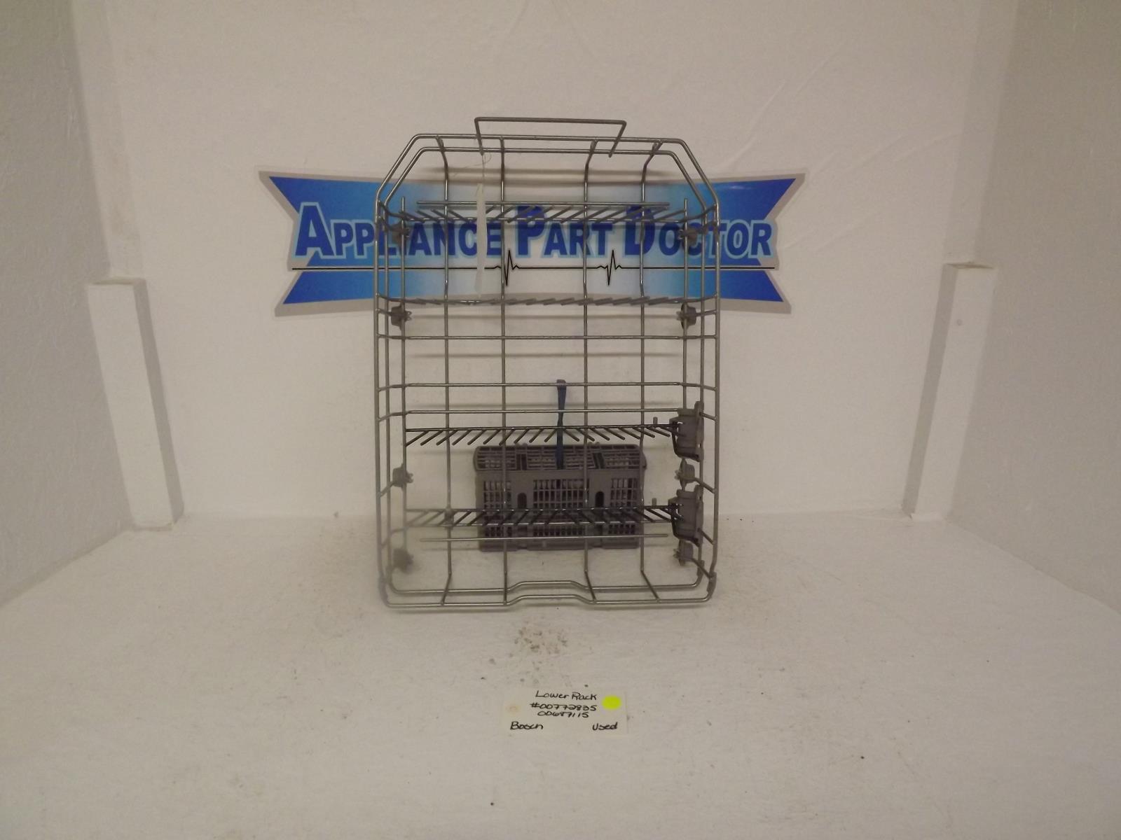Bosch Dishwasher 0072835  00687115 00481957 Lower Rack Used