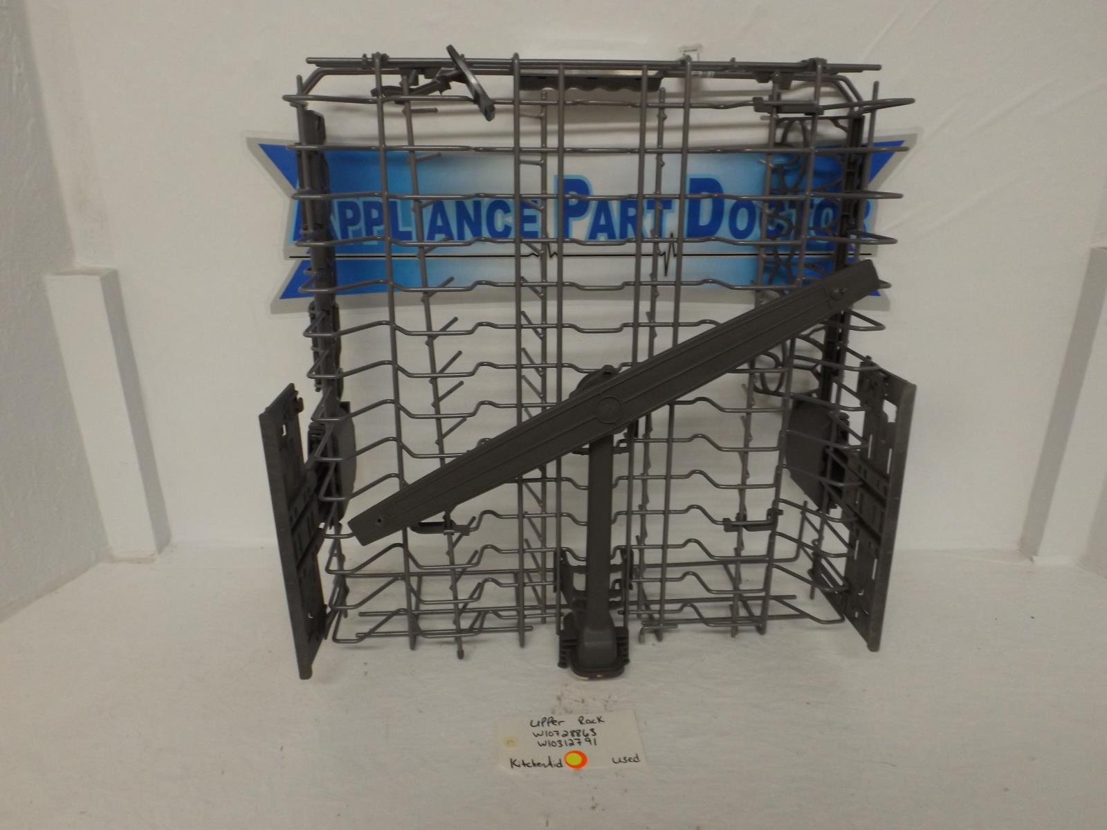 KitchenAid Dishwasher W10728863  W10312791 Upper Rack Used