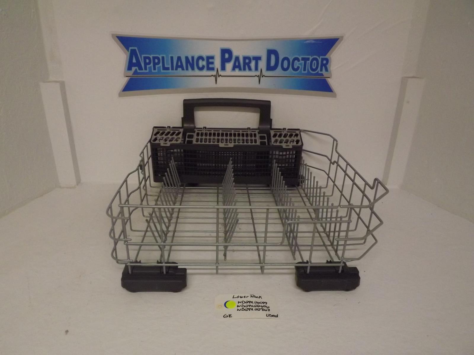 GE Dishwasher WD28X26099  WD28X22696  WD28X22867 Lower Rack Used