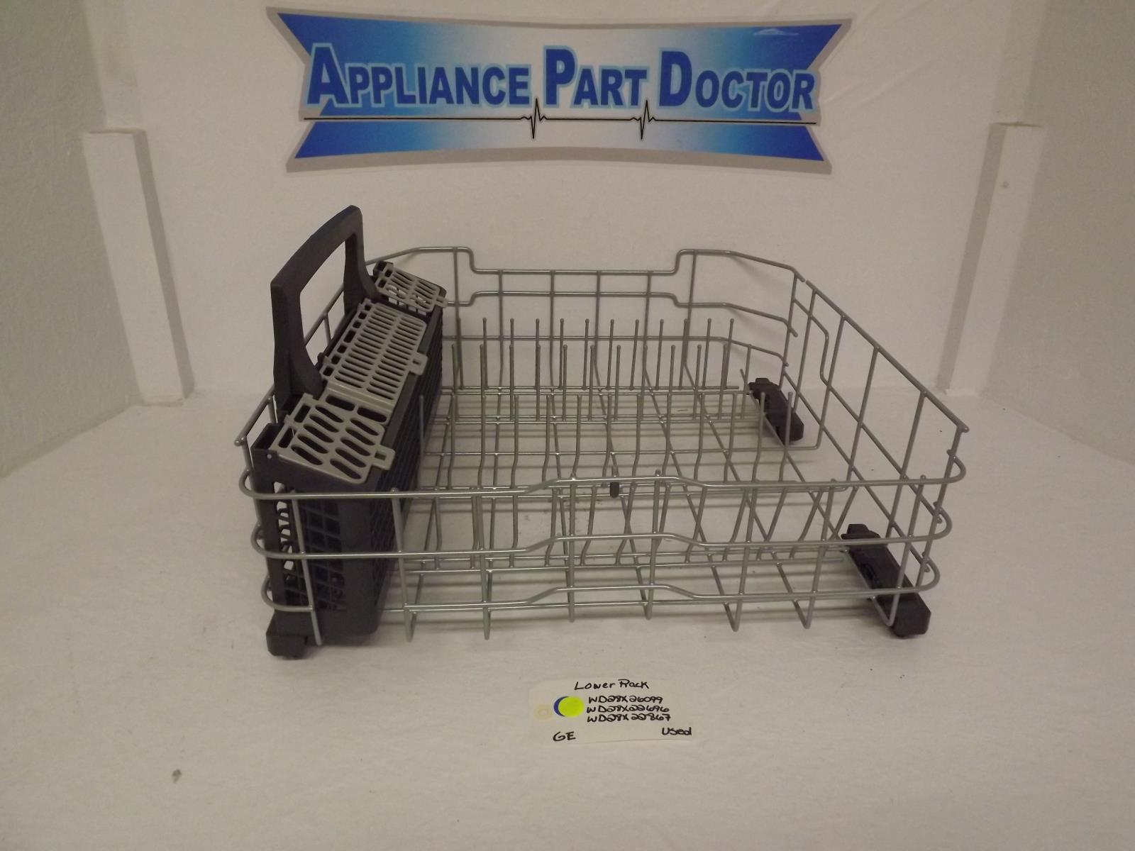 GE Dishwasher WD28X26099  WD28X22696  WD28X22867 Lower Rack Used
