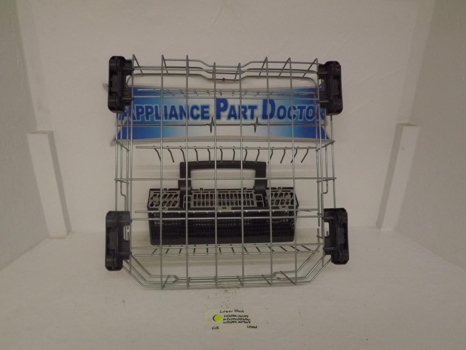 GE Dishwasher WD28X26099  WD28X22696  WD28X22867 Lower Rack Used