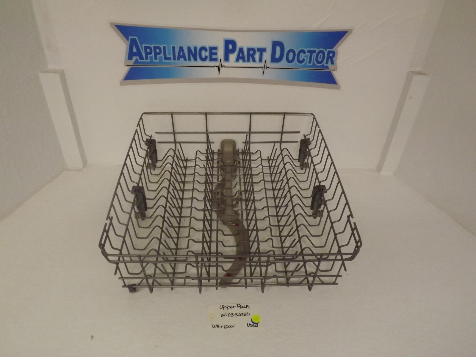 Whirlpool Dishwasher W10350380 Upper Rack Used