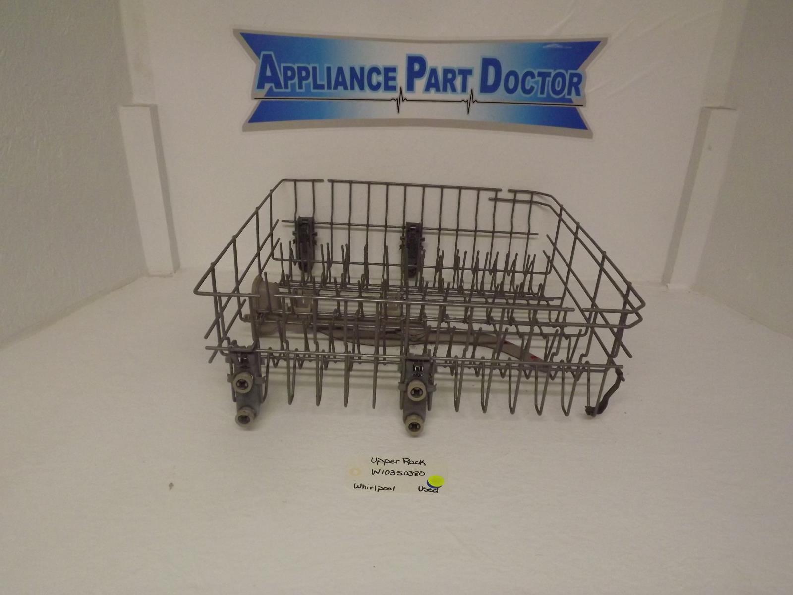 Whirlpool Dishwasher W10350380 Upper Rack Used