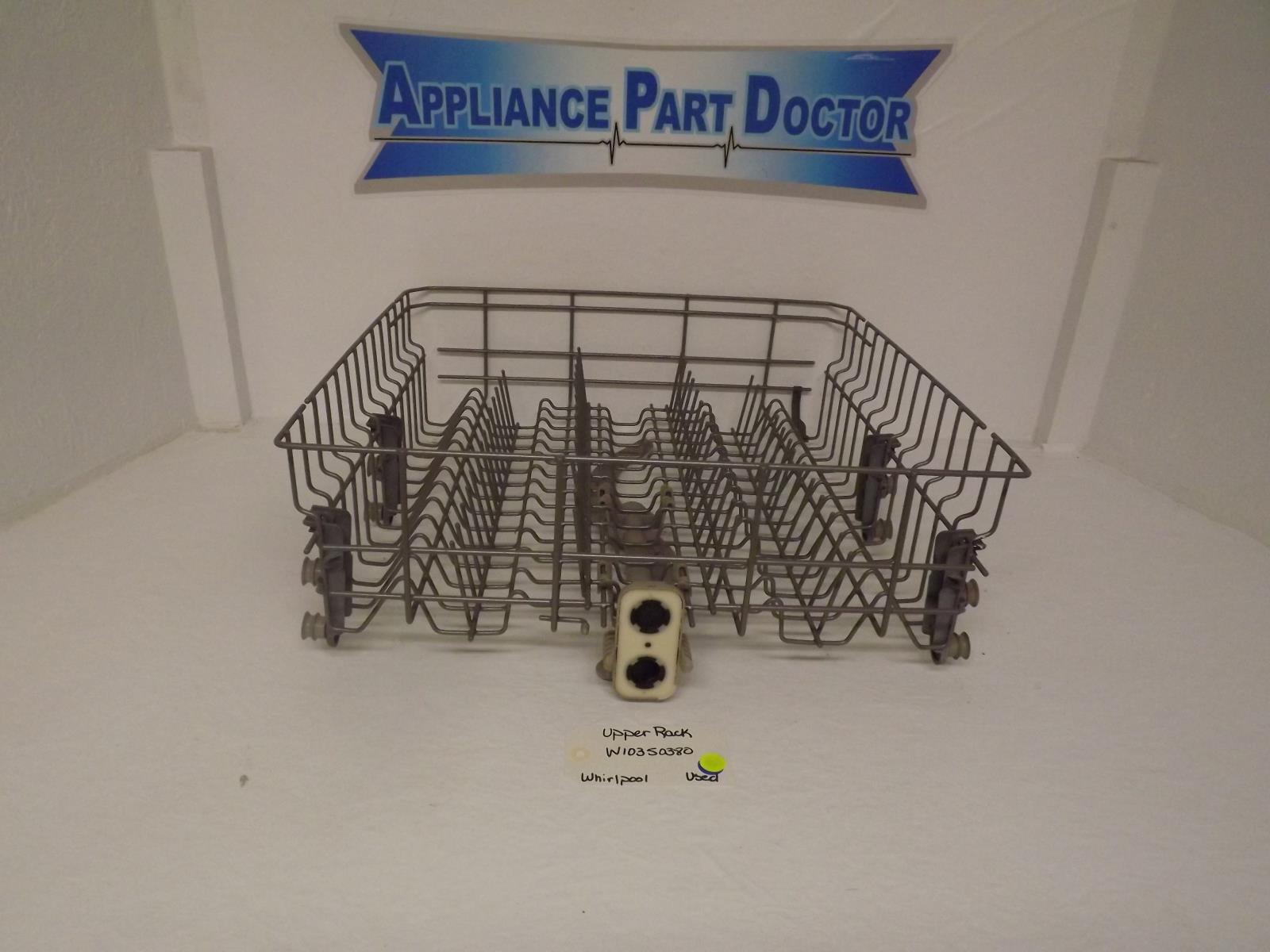 Whirlpool Dishwasher W10350380 Upper Rack Used