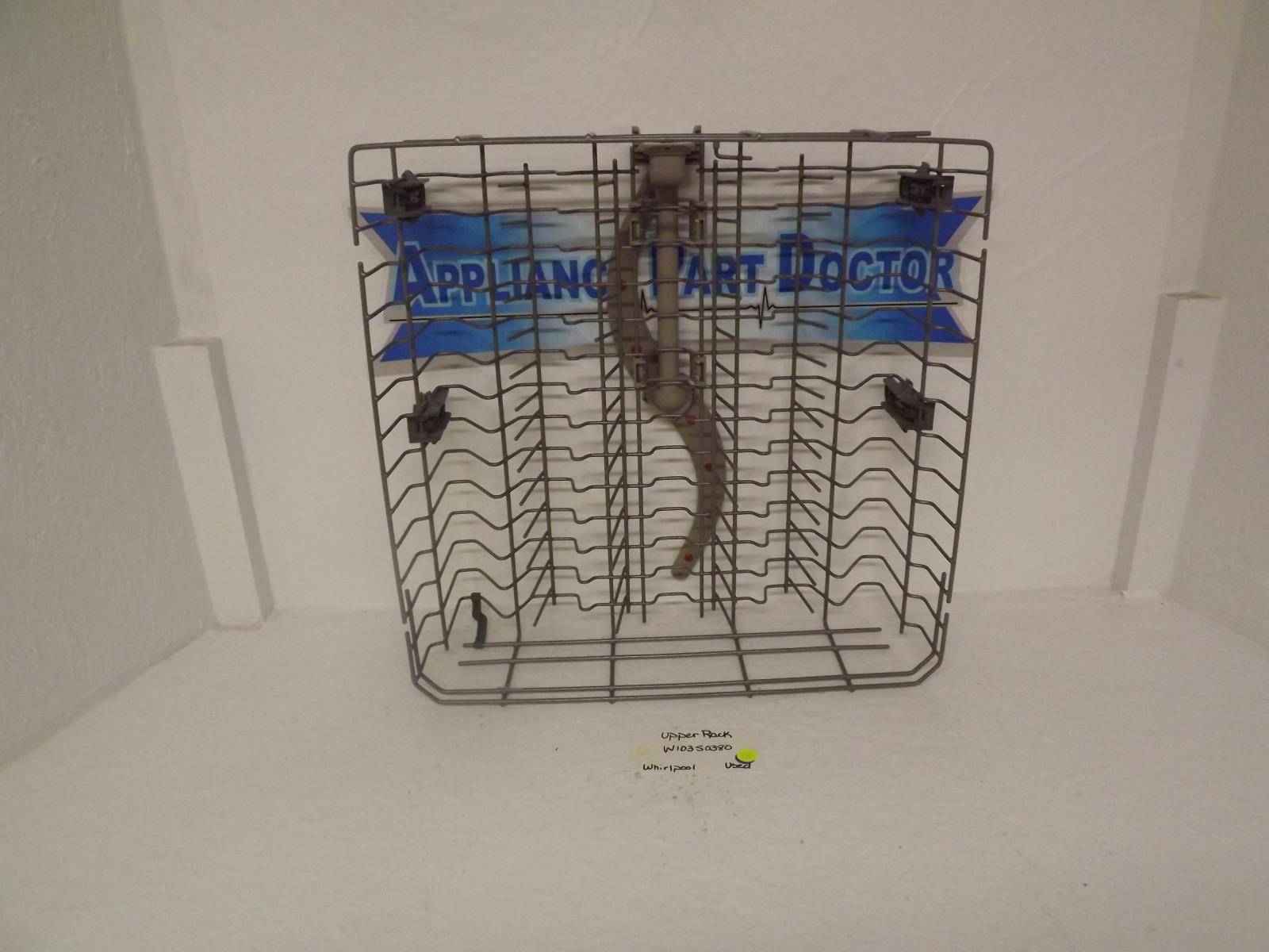 Whirlpool Dishwasher W10350380 Upper Rack Used