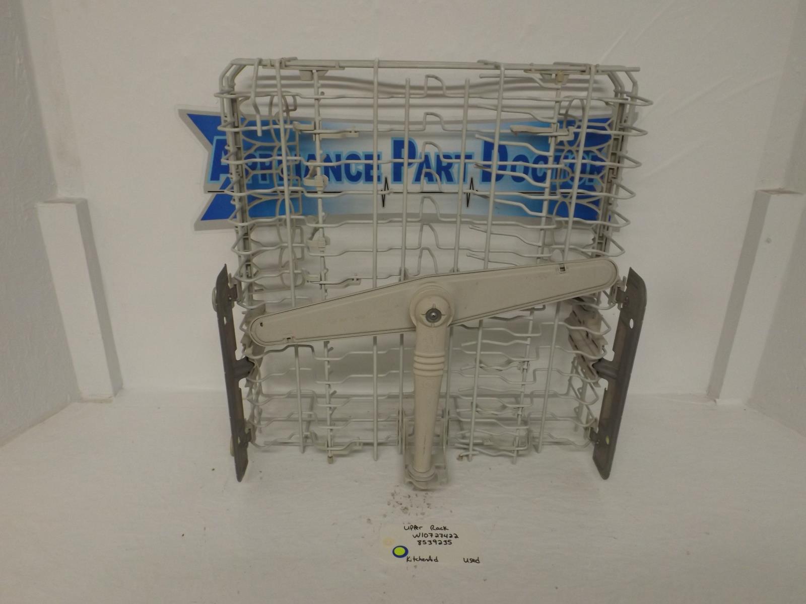 KitchenAid Dishwasher W10727422  8539235 Upper Dish Rack Used