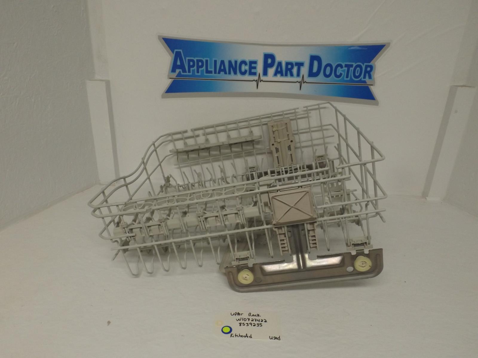 KitchenAid Dishwasher W10727422  8539235 Upper Dish Rack Used