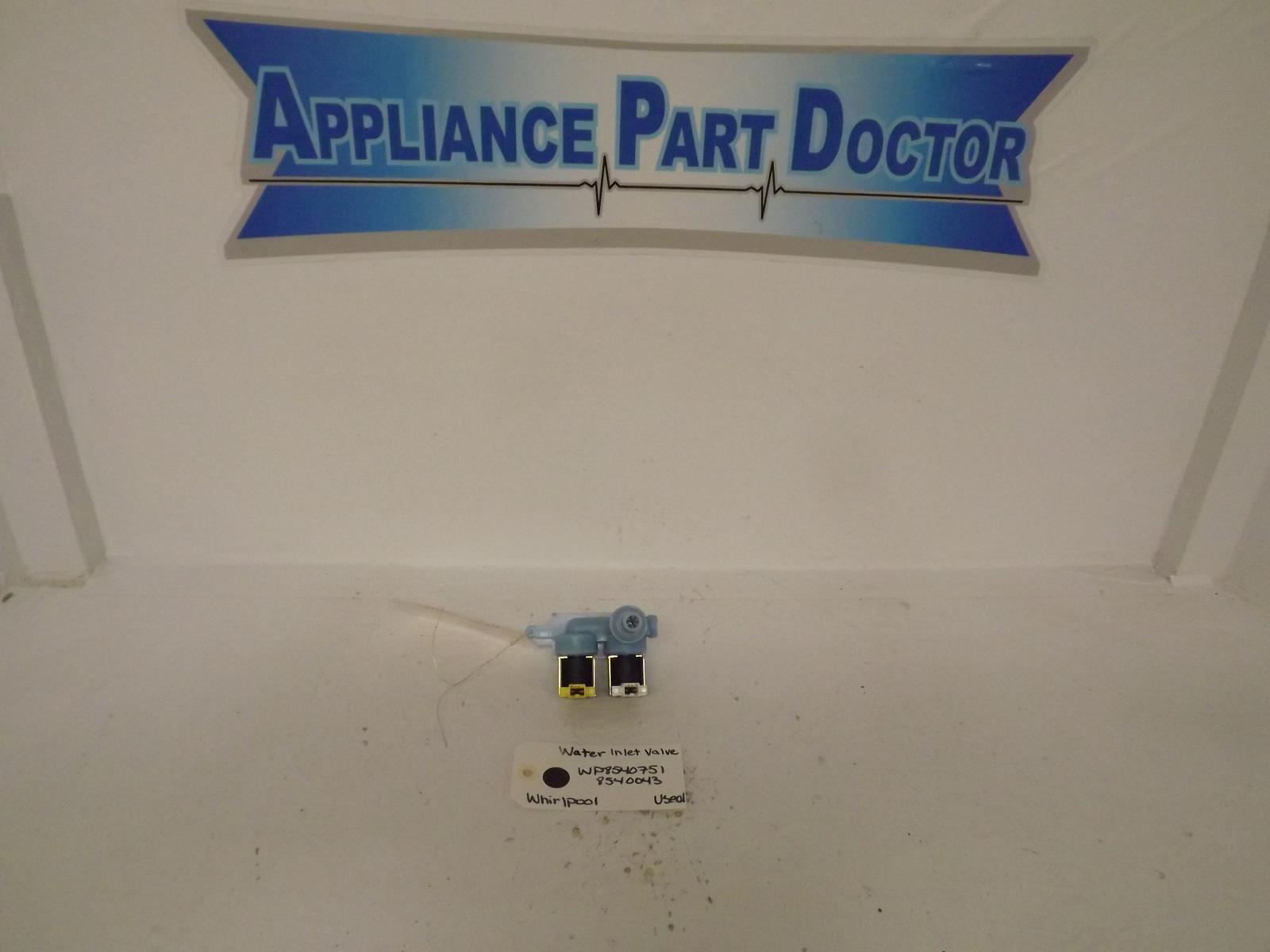 Whirlpool Washer WP8540751  8540043 Water Inlet Valve Used