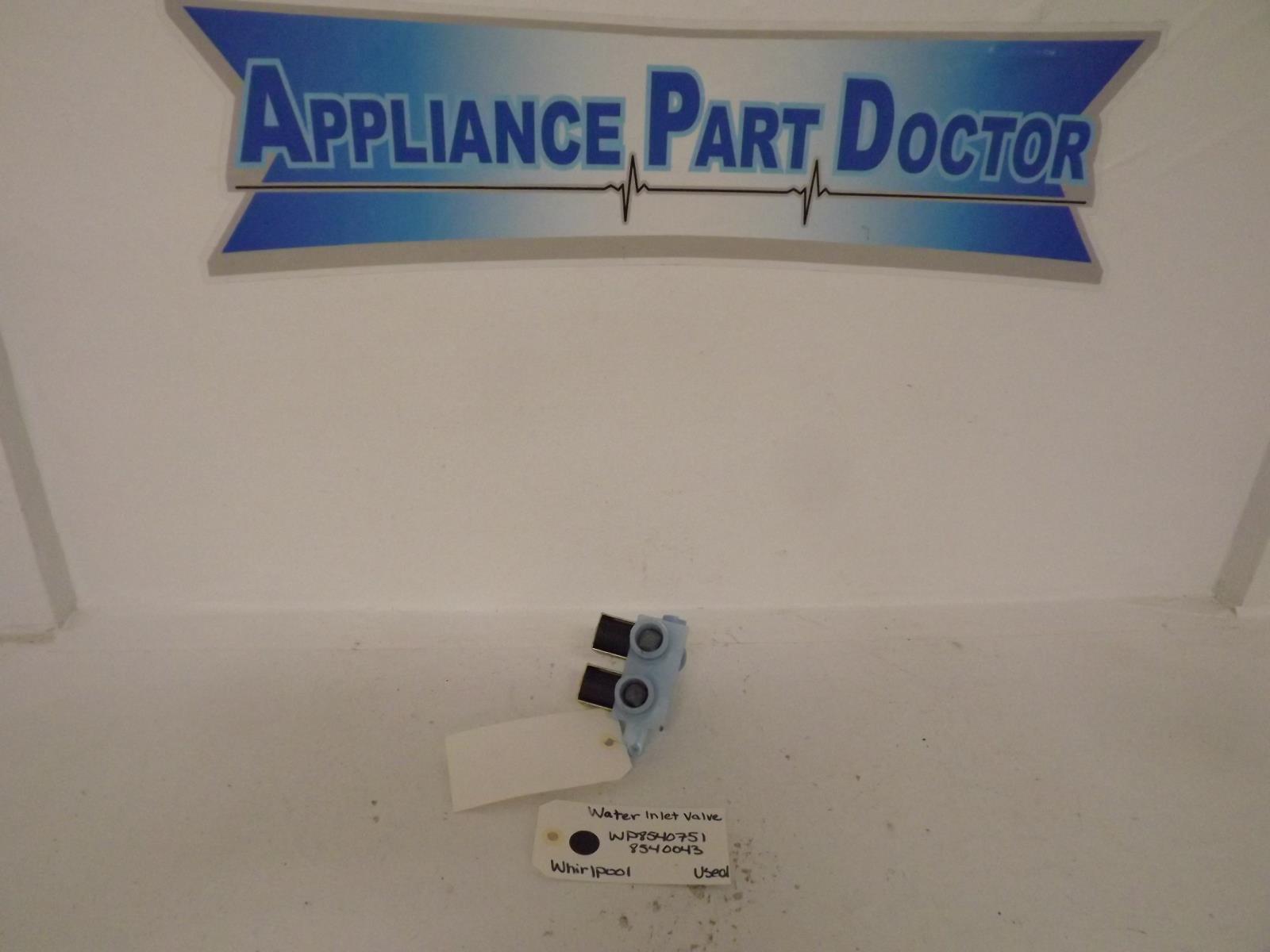 Whirlpool Washer WP8540751  8540043 Water Inlet Valve Used