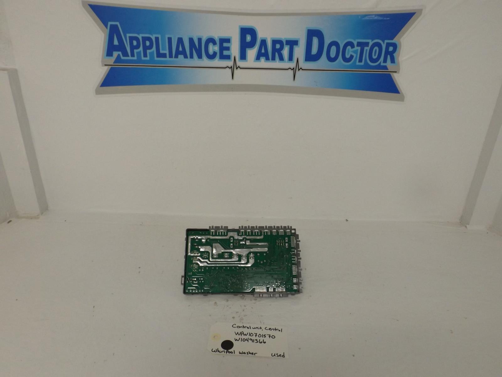 Whirlpool Washer WPW10701570  W10491366 Central Control Unit Used