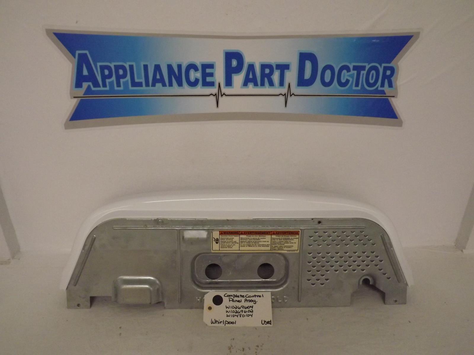Whirlpool Washer W10269604 W10269602 W10480104 Control Panel Assy Used