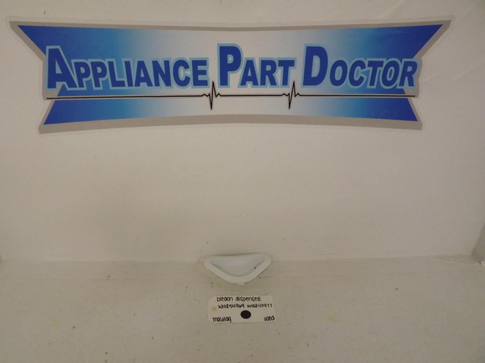 Maytag Washer W10854969 W10240977 Bleach Dispenser Used
